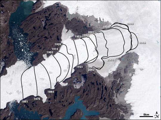 Monitoring the Earth's Polar Glaciers and Ice Shelves